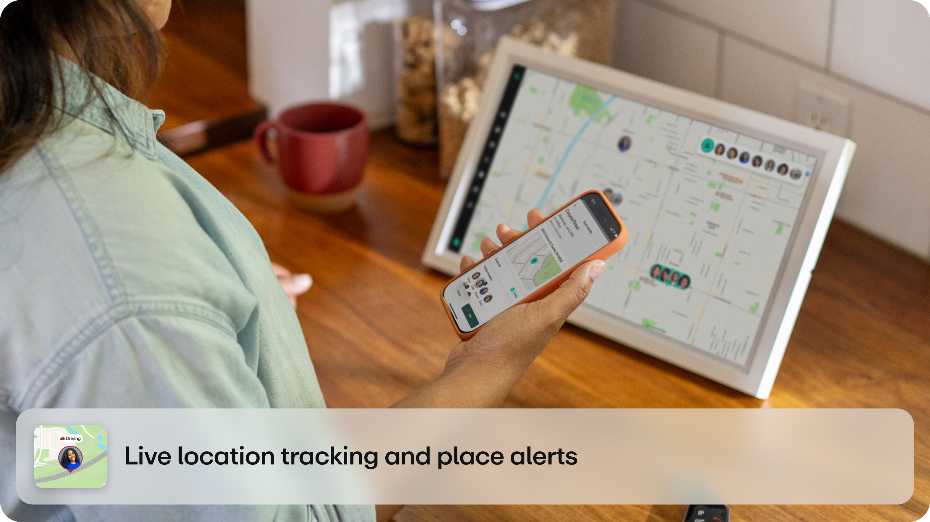 Live location tracking and place alerts