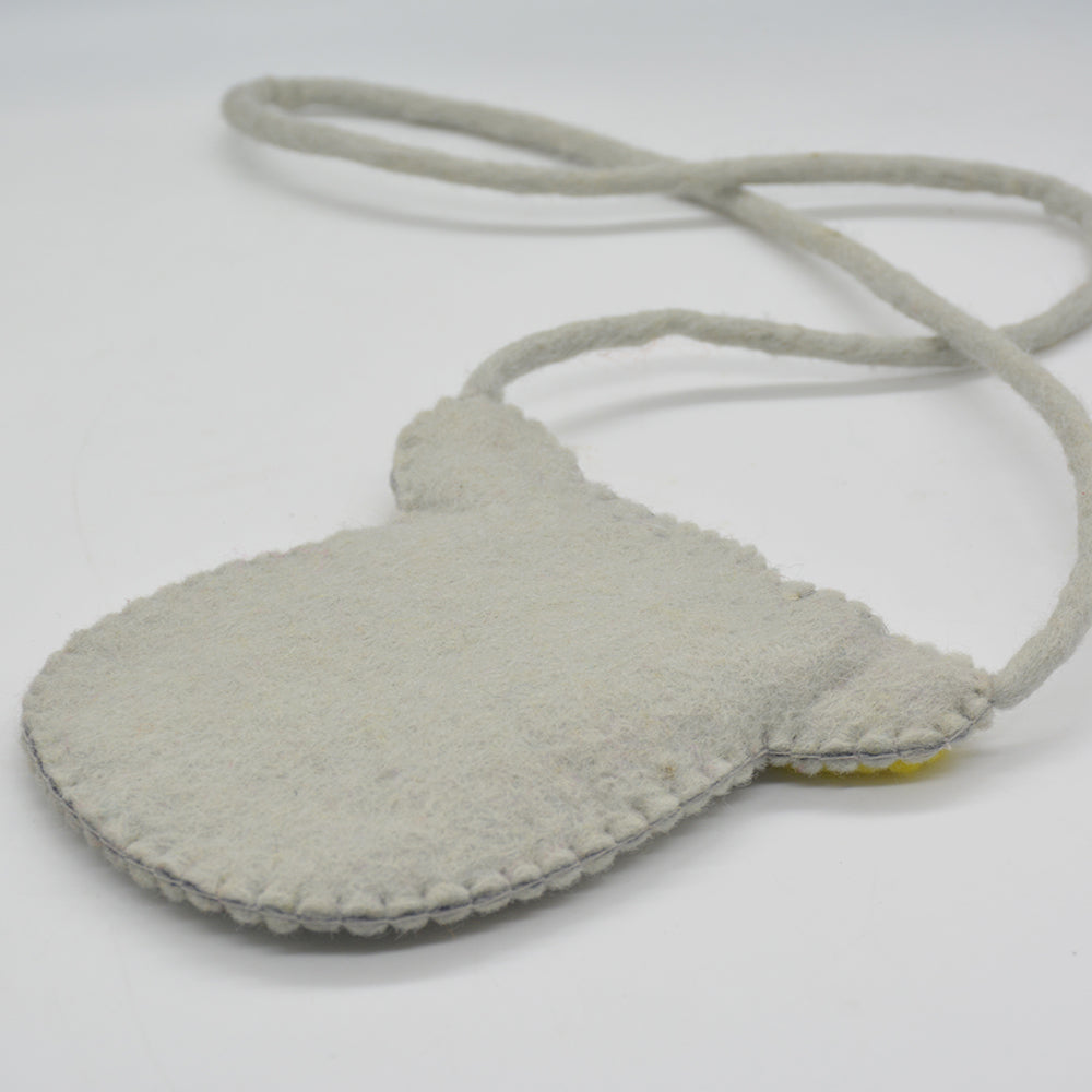 Piggy Pal Felt Crossbody Pouch for Safe Kids Devices
