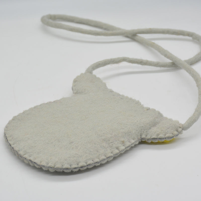 Piggy Pal Felt Crossbody Pouch for Safe Kids Devices