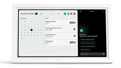 Family Hub calendar and Assistant on the 15.6” touchscreen display